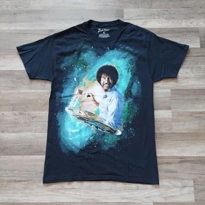 Bob Ross Galaxy Painting T-shirt Medium